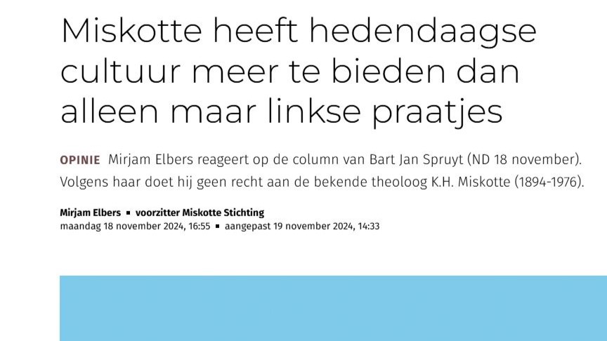 Studiedag in het nieuws